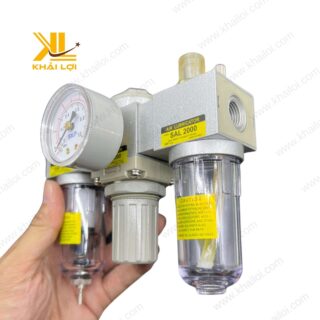 Sản phẩm Bộ Lọc Ba Khí Nén SKP SAU giúp loại bỏ bụi bẩn, nước và dầu hiệu quả.