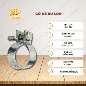 Thông số kỹ thuật Cổ Dê Bu Lon của Vật tư công nghiệp Khải Lợi.