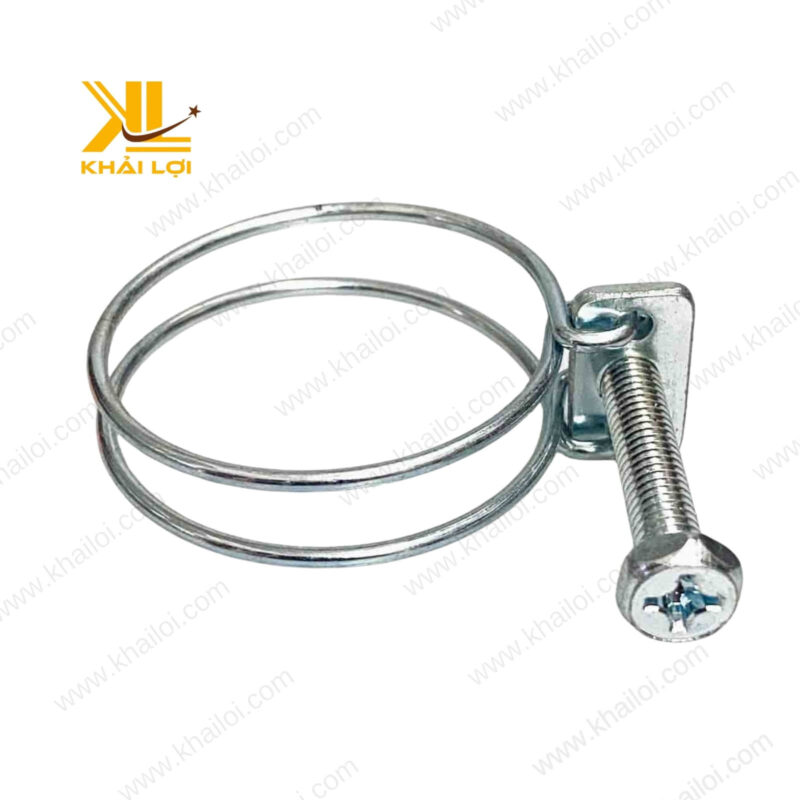 Cổ dê 2 dây thép mạ kẽm siêu bền, thiết kế chắc chắn, phù hợp với nhiều loại ống dẫn.