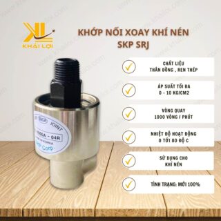 Thông số kỹ thuật "Khớp Nối Xoay Khí Nén SKP SRJ" của Vật tư công nghiệp Khải Lợi.