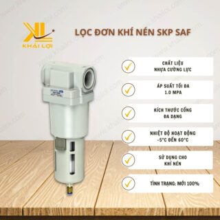 Thông số kỹ thuật Lọc Đơn Khí Nén SKP SAF của Vật tư công nghiệp Khải Lợi.