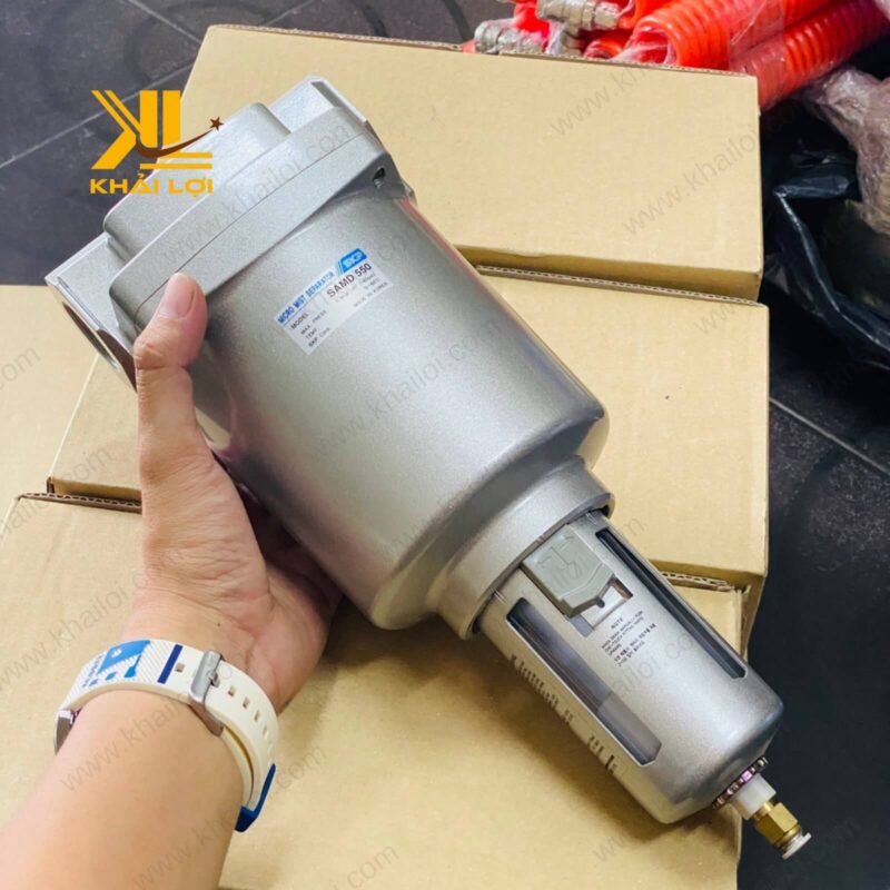 Bộ lọc tinh khí nén SKP SAM có khả năng loại bỏ tạp chất hiệu quả.