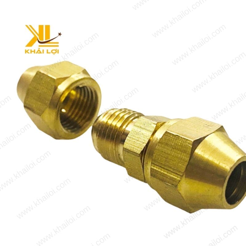 Nối Hai Đầu Lã Ống Đồng Thau với thiết kế chắc chắn và bền bỉ.