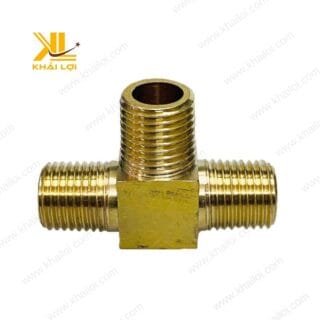 Hình ảnh chi tiết của Nối Thau Ba Ngã Ren Ngoài với ba đầu nối tiện lợi.