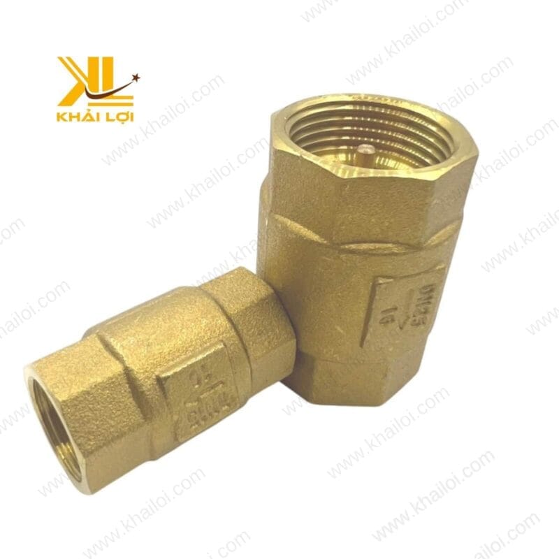 Chi tiết phần lò xo của van 1 chiều lò xo thau chính hãng.