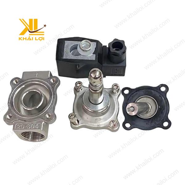 Khả năng điều khiển lưu chất của Van Điện Từ INOX COIL Đúc UWS.