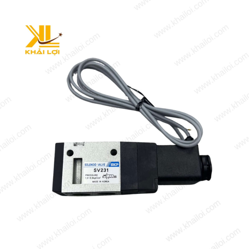 Hệ thống khí nén sử dụng van điện từ SKP SSV hiệu quả và tiết kiệm năng lượng.