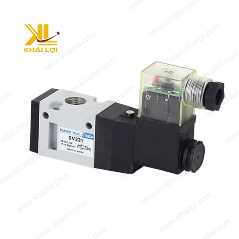 Cận cảnh chi tiết van điện từ khí nén SKP SSV chất lượng cao tại Vật tư công nghiệp Khải Lợi.