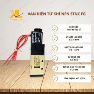 Thông số kỹ thuật Van Điện Từ Khí Nén STNC FG của Vật tư công nghiệp Khải Lợi.