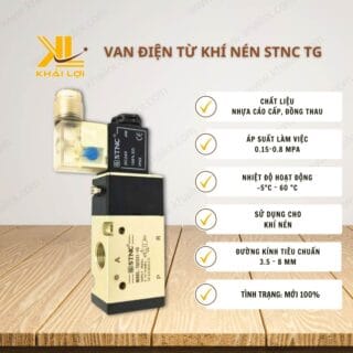 Thông số kỹ thuật van điện từ khí nén STNC TG của vật tư công nghiệp Khải Lợi.