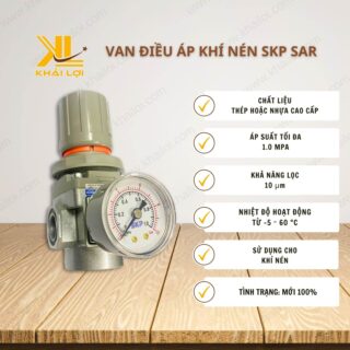 Thông số kỹ thuật Van điều áp khí nén SKP SAR của Vật tư công nghiệp Khải Lợi.