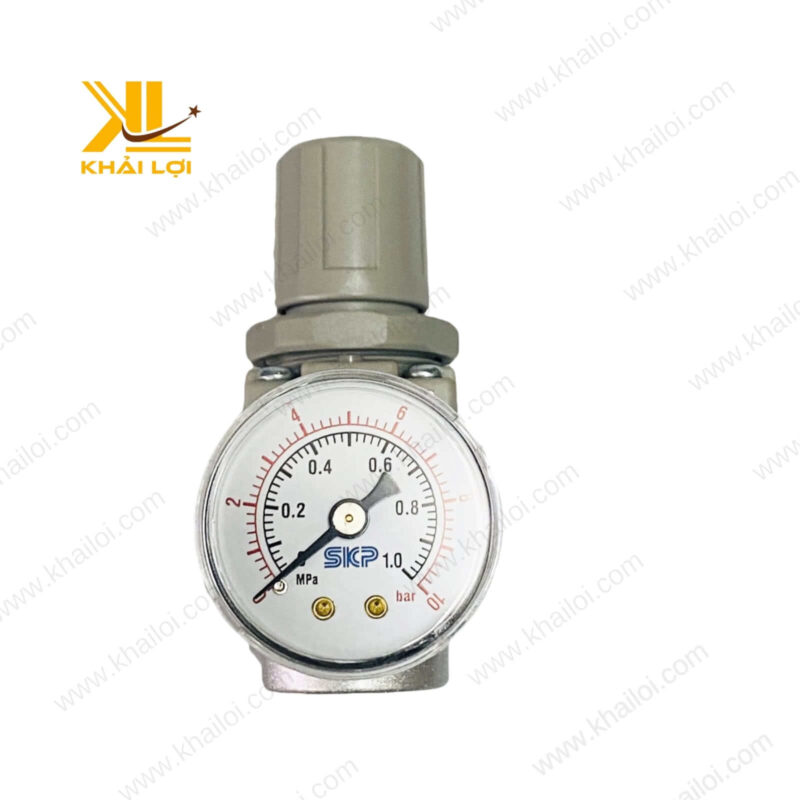 Cận cảnh thiết kế nhỏ gọn của van điều áp khí nén SKP SAR thương hiệu Vật tư công nghiệp Khải Lợi.
