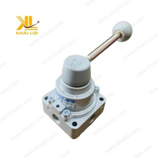 Cận cảnh chi tiết thân van gạt tay khí nén SKP SHV chất lượng cao.