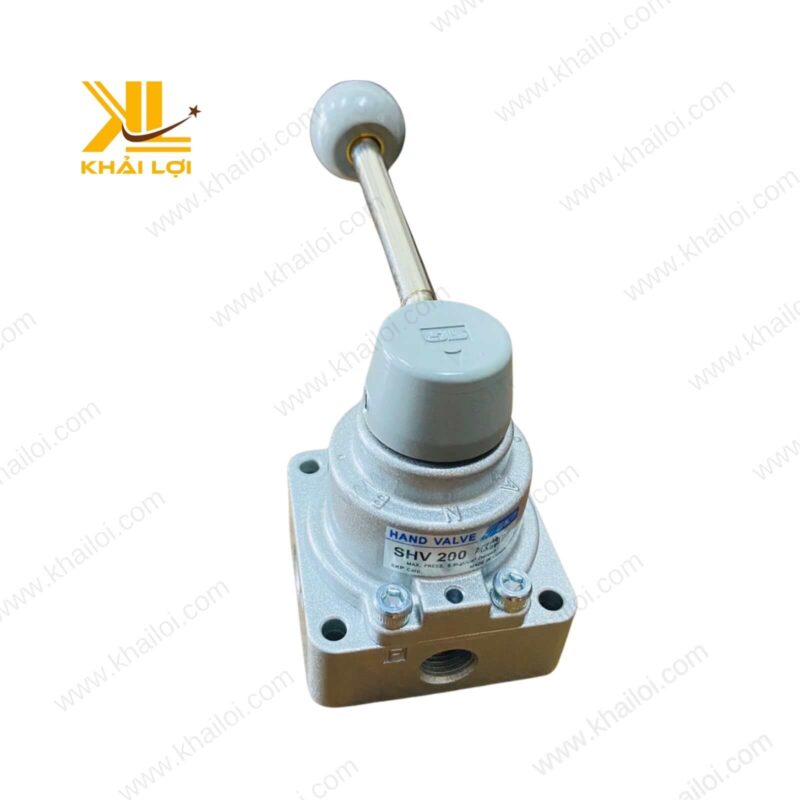 Bộ phận tay gạt của van khí nén SKP SHV có độ bền cao, vận hành êm ái.