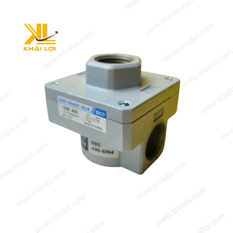 Van Xả Nhanh SKP SQE với 3 ngõ kết nối: IN, OUT, EXT giúp xả khí nhanh chóng.