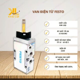 Thông số kỹ thuật van điện từ FESTO MFH của Vật tư công nghiệp Khải Lợi.