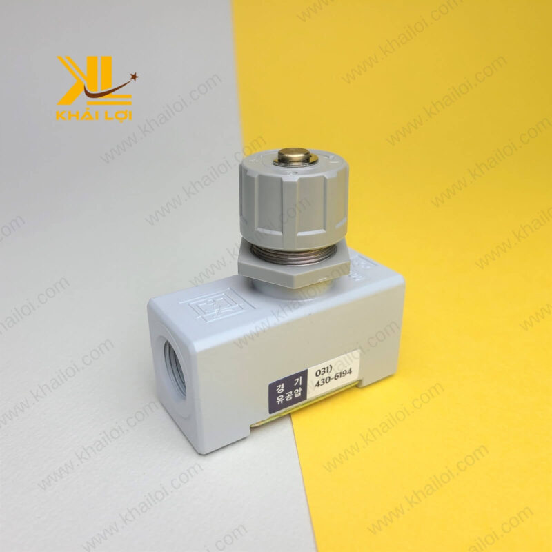 Cận cảnh kim điều chỉnh của Van Tiết Lưu SKP SAS đảm bảo độ chính xác cao.