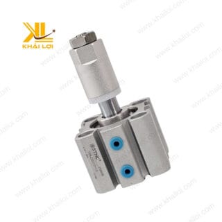 Xi lanh Compact Hai Đầu STNC TGND TGNJ đang hoạt động trong một dây chuyền sản xuất tự động hóa hiện đại.