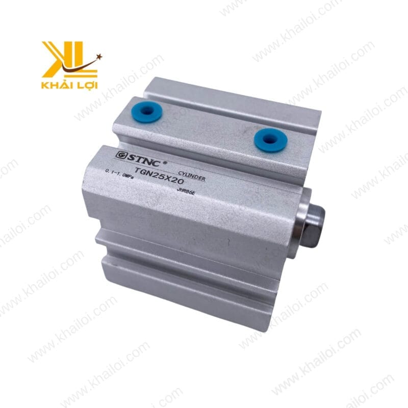 Thiết kế nhỏ gọn của xi lanh khí nén compact STNC TGN trong hệ thống không gian hẹp.