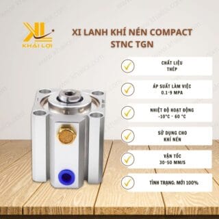 Thông số kỹ thuật Xi Lanh Khí Nén Compact STNC TGN của vật tư công nghiệp Khải Lợi.