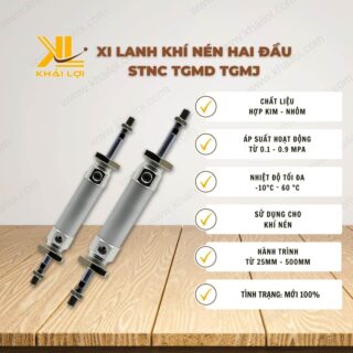 Thông số kỹ thuật "Xi Lanh Khí Nén Hai Đầu STNC TGMD TGMJ" của Vật tư công nghiệp Khải Lợi.