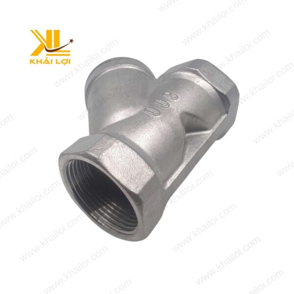 Lọc Y Inox 304 với kết nối ren, được cung cấp bởi Vật tư công nghiệp Khải Lợi.