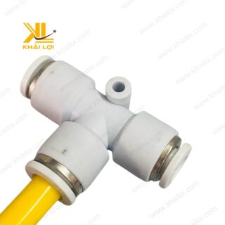 Chữ T nối giảm khí nén STNC YPEW kết nối ống hơi PU chắc chắn, không rò rỉ.