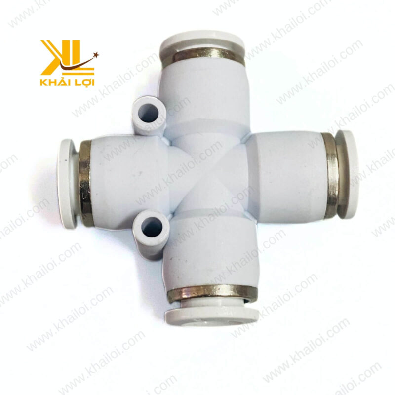 Hình ảnh thực tế Chữ Thập Nối Khí Nén STNC YPZA sử dụng trong hệ thống khí nén.