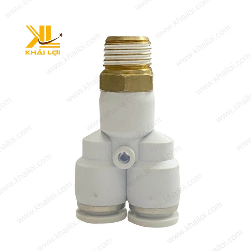 Chữ Y Hai Đầu Nhấn Ống Ren Ngoài STNC YPX - Phụ kiện khí nén chất lượng cao của Vật tư công nghiệp Khải Lợi.