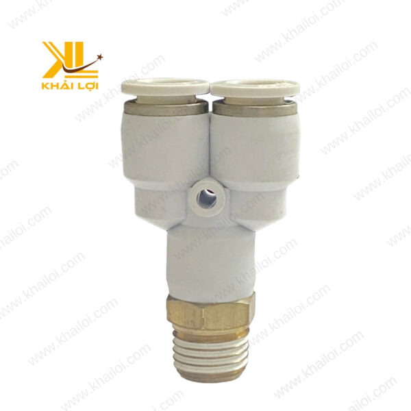 Chữ Y Hai Đầu Nhấn Ống Ren Ngoài STNC YPX – Phụ kiện khí nén tối ưu từ Vật tư công nghiệp Khải Lợi.