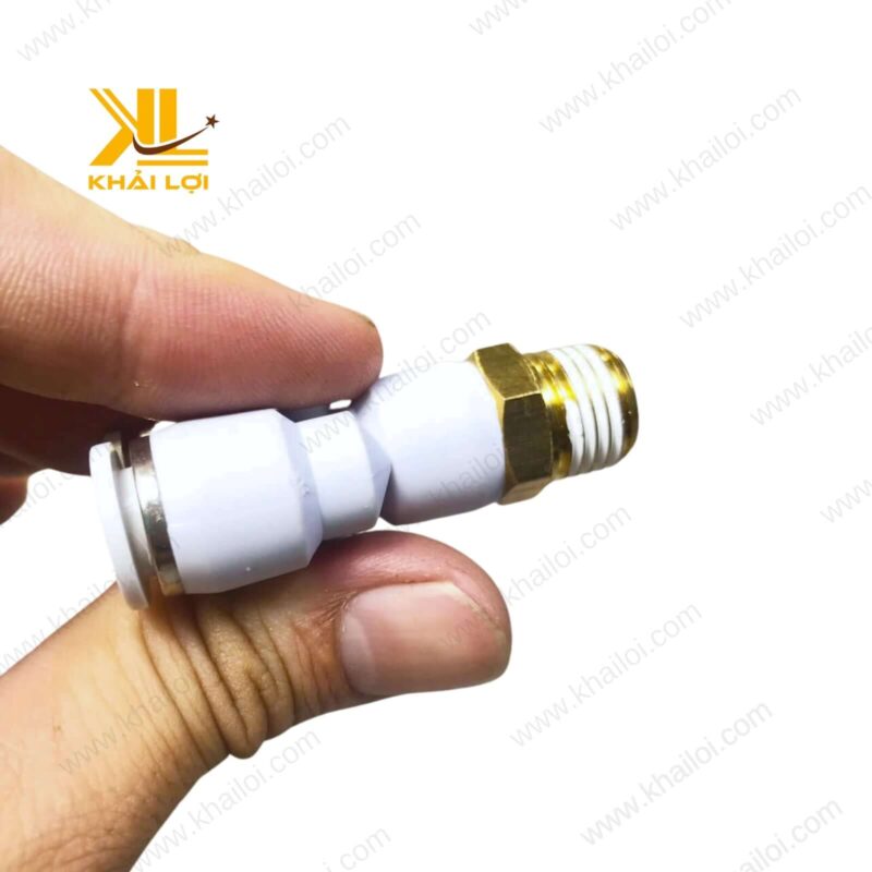 Hình ảnh thực tế Chữ Y Hai Đầu Nhấn Ống Ren Ngoài STNC YPX, thiết kế chắc chắn và bền bỉ.