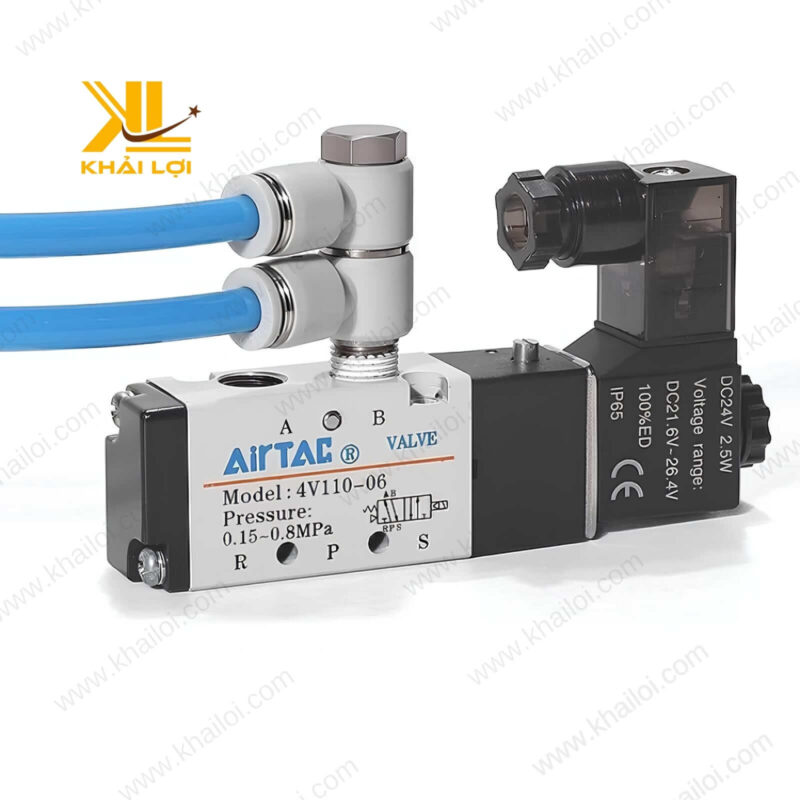 Hình ảnh chi tiết co nối khí nén AIRTAC PHW dạng nhấn khóa tiện lợi.