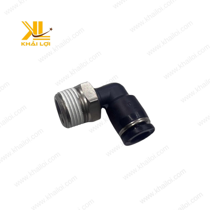 Co nối hơi khí nén AIRTAC PL của Vật tư công nghiệp Khải Lợi với thiết kế 90 độ chắc chắn.