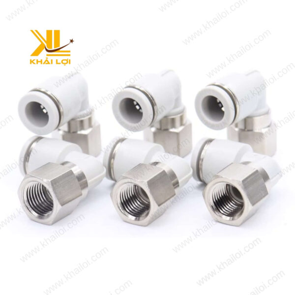 Co Nối Hơi Khí Nén AIRTAC PLF của Vật tư công nghiệp Khải Lợi với thiết kế nhỏ gọn, tiện lợi.