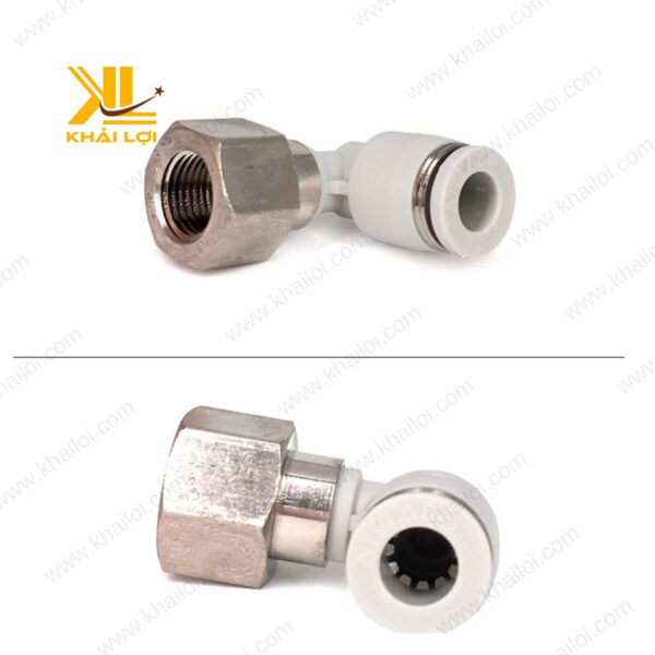 Hình ảnh Co Nối Hơi Khí Nén AIRTAC PLF dùng trong hệ thống khí nén của Vật tư công nghiệp Khải Lợi.