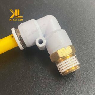 Cận cảnh co nối đầu ghim ống ren ngoài STNC YPL của Vật tư công nghiệp Khải Lợi.