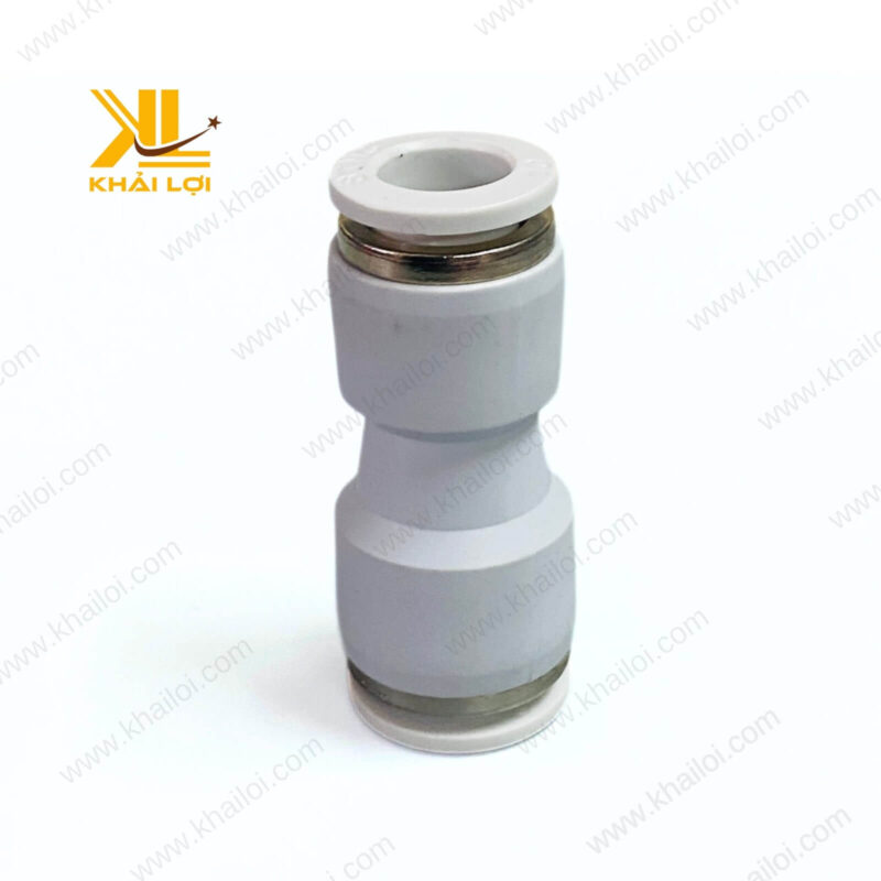 Ảnh chụp chi tiết đầu nối giảm khí nén STNC YPG với chất liệu nhựa cao cấp.