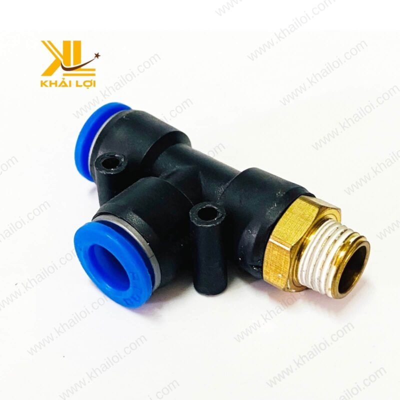 Đầu nối chữ T ren ngoài PD với đầu ren ngoài chắc chắn, phù hợp với nhiều hệ thống đường ống.