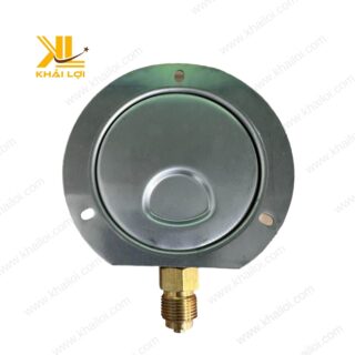 Đồng Hồ Áp Suất Yamaki Chân Đứng Có Vành Vỏ Inox của Vật tư công nghiệp Khải Lợi, thiết kế bền bỉ, hiển thị áp suất chính xác.