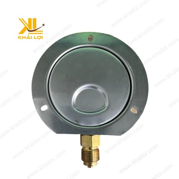 Đồng Hồ Áp Suất Yamaki Chân Đứng Có Vành Vỏ Inox của Vật tư công nghiệp Khải Lợi, thiết kế bền bỉ, hiển thị áp suất chính xác.