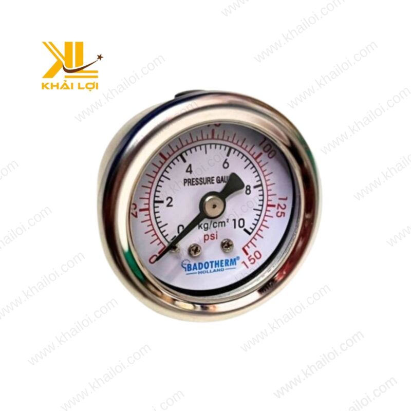 Mặt số đồng hồ áp lực HOLLAND Y40 hiển thị rõ ràng với độ chính xác cao.