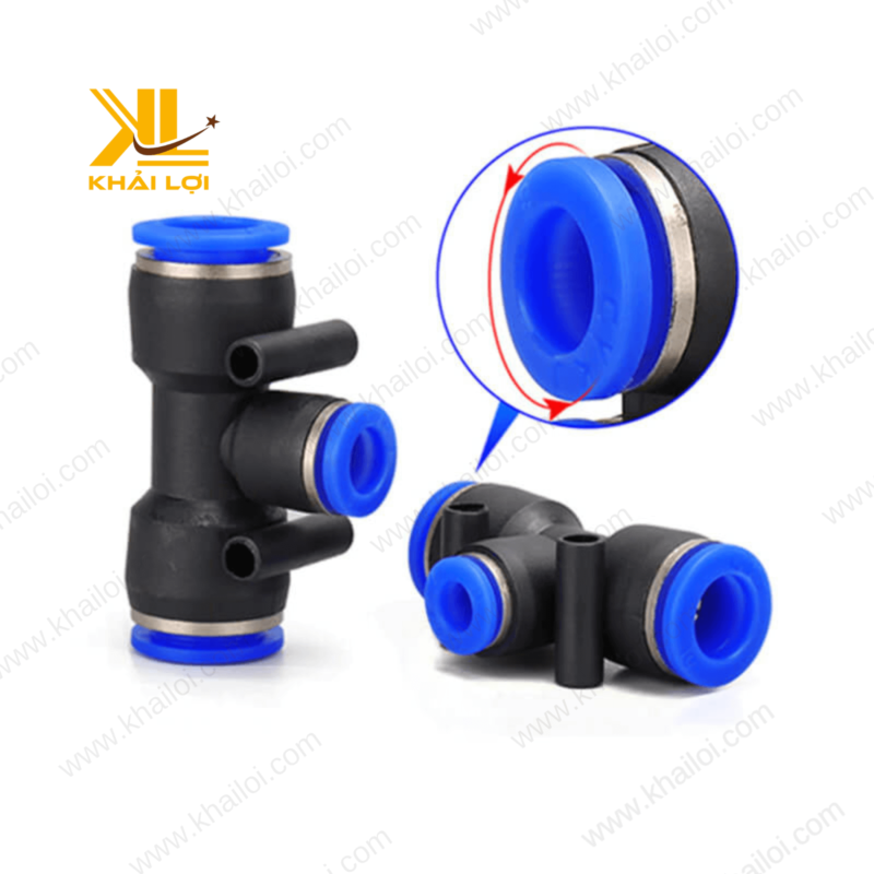 Đầu nối PEG giúp kết nối ống khí nén chắc chắn, dễ tháo lắp.
