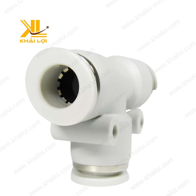 Ngã ba nối ống khí nén JPE dễ dàng tháo lắp chỉ bằng thao tác tay.