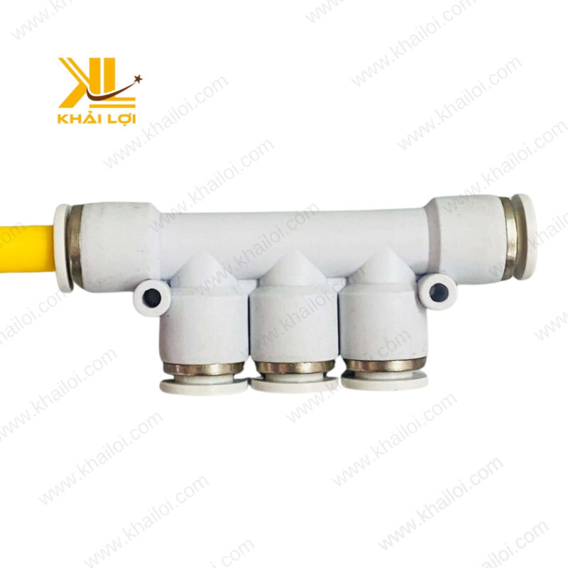 Hình ảnh thực tế ngã năm nối khí nén STNC YPK trong hệ thống khí nén.
