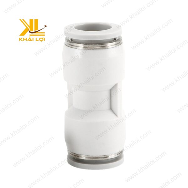 Cận cảnh đầu nối khí nén JELPC PU với nhiều kích thước khác nhau.