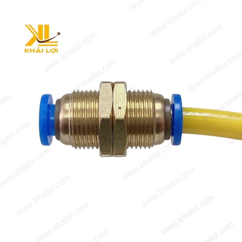 Cận cảnh sản phẩm đầu nối PM với thiết kế chắc chắn, chống rò rỉ khí.