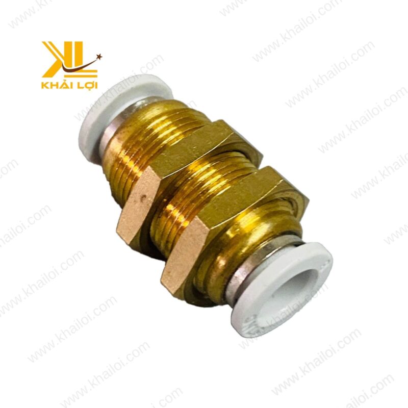 Cận cảnh Nối Hai Đầu Ống Khí Siết Thành STNC YPM tại Vật tư công nghiệp Khải Lợi.