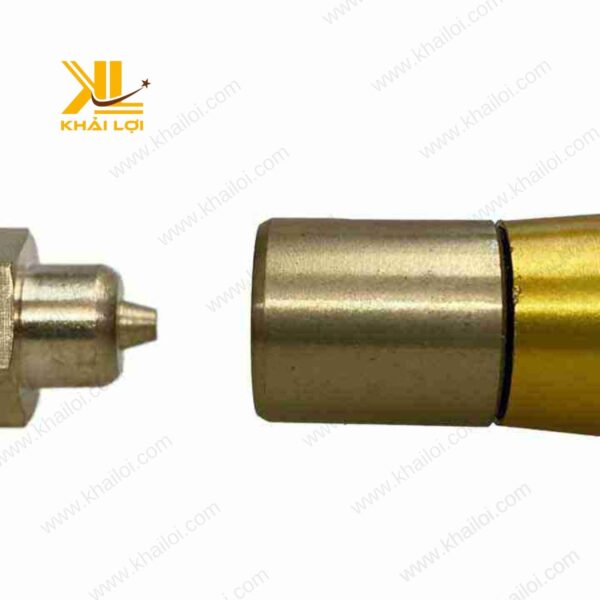 Đầu nối khí nén tay bơm hơi trục cao su với thiết kế bền vững.