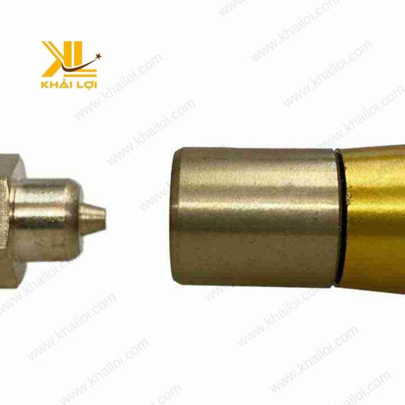 Đầu nối khí nén tay bơm hơi trục cao su với thiết kế bền vững.