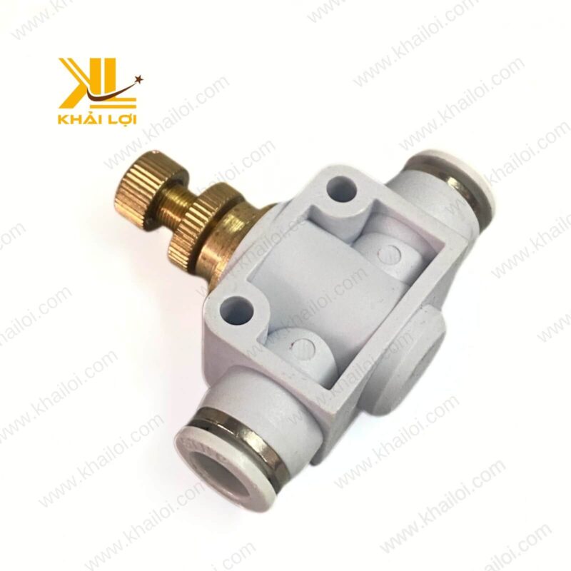 Hình ảnh thực tế Tiết Lưu Hai Đầu Ống Khí Nén STNC YSA của Vật tư công nghiệp Khải Lợi.
